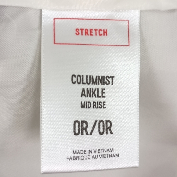 EXPRESS Columnist Ankle Mid Rise Houndstooth Print Pant 🤎 Size 0 - Picture 5 of 6